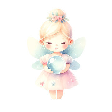 Fairy with crystal ball