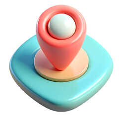 red push pin icon
