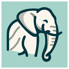 Elephant mascot logo