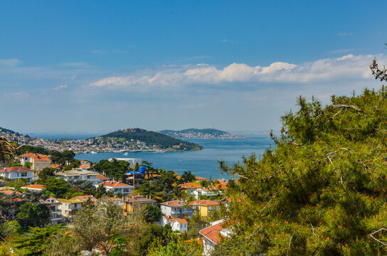 Adalar and Princes' islands scenic view from Buyukada 