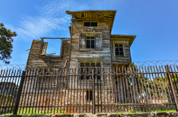 Prinkipo Greek Orthodox Orphanage ruins on Büyükada island (Adalar, Turkey)