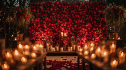 valentines day romantic decoration, decoration for the first night of wedding