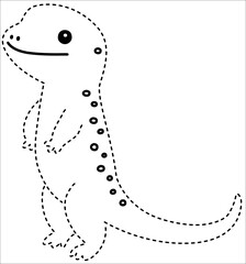 lizard tracing line