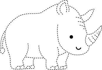 rhino tracing line © FUWAFAIN
