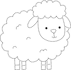 sheep tracing line