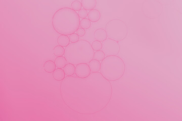 Pink bubbles pattern  background. abstract background.