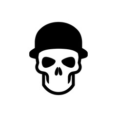 Hat on skull icon