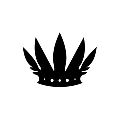 Feather crown icon