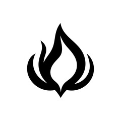 Burning fury flame icon