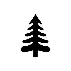 Pine tree icon - obrazy, fototapety, plakaty