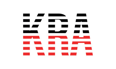 KRA three initial letter iconic line negative space minimal logo design vector template. monogram, abstract, wordmark, business, typography, minimalist, brand, company, flat, modern, unique, simple