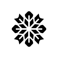 Icy glacial whirl snowflake icon