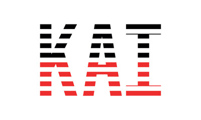 KAI three initial letter iconic line negative space minimal logo design vector template. monogram, abstract, wordmark, business, typography, minimalist, brand, company, flat, modern, unique, simple