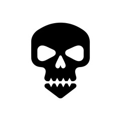 Fototapeta premium Coffin casket skull icon