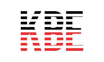 KBE three initial letter iconic line negative space minimal logo design vector template. monogram, abstract, wordmark, business, typography, minimalist, brand, company, flat, modern, unique, simple