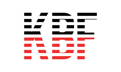 KBF three initial letter iconic line negative space minimal logo design vector template. monogram, abstract, wordmark, business, typography, minimalist, brand, company, flat, modern, unique, simple