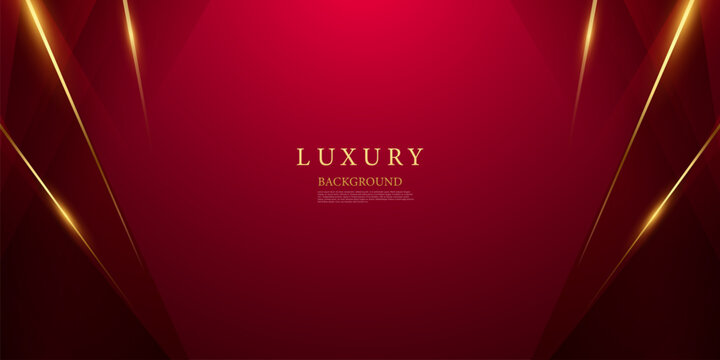 red background design With luxurious effect elements Vector illustration