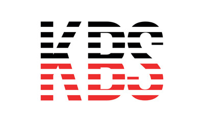 KBS three initial letter iconic line negative space minimal logo design vector template. monogram, abstract, wordmark, business, typography, minimalist, brand, company, flat, modern, unique, simple