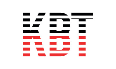 KBT three initial letter iconic line negative space minimal logo design vector template. monogram, abstract, wordmark, business, typography, minimalist, brand, company, flat, modern, unique, simple