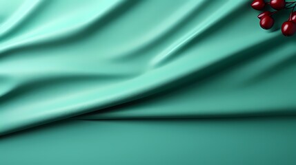 A vibrant mint green solid color background