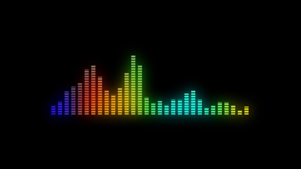 Audio spectrum waveform