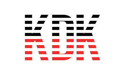 KDK three initial letter iconic line negative space minimal logo design vector template. monogram, abstract, wordmark, business, typography, minimalist, brand, company, flat, modern, unique, simple