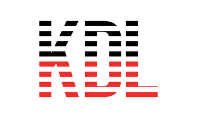 KDL three initial letter iconic line negative space minimal logo design vector template. monogram, abstract, wordmark, business, typography, minimalist, brand, company, flat, modern, unique, simple