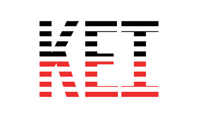 KEI three initial letter iconic line negative space minimal logo design vector template. monogram, abstract, wordmark, business, typography, minimalist, brand, company, flat, modern, unique, simple