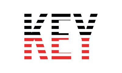 KEY three initial letter iconic line negative space minimal logo design vector template. monogram, abstract, wordmark, business, typography, minimalist, brand, company, flat, modern, unique, simple