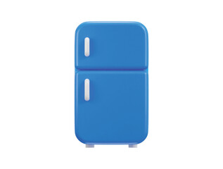 refrigerator 3d rendering vector icon illustration