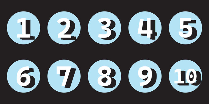 Number font. Font of numbers in classical french didot or didone style with contemporary geometric design and texture. Vintage and old school retro typographic for magazine. Vector Illustration