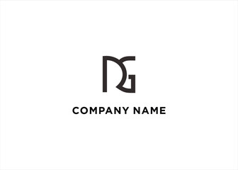 Obraz premium RG letter logo and initial logo design