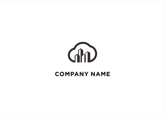 Cloud finance logo vector icon illustration design