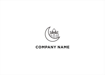 Ramadan Logo Moon Logo Religion Logo Stock Vector