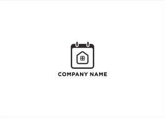 Calendar Home Page Icon Home Calendar Stock Vector