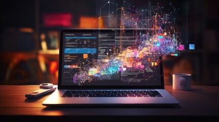 Cross-platform web & mobile app development for laptops: coding software & responsive ui design technology