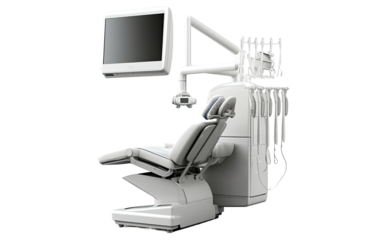 Professional Serenity Dental X-ray Machine on White or PNG Transparent Background.
