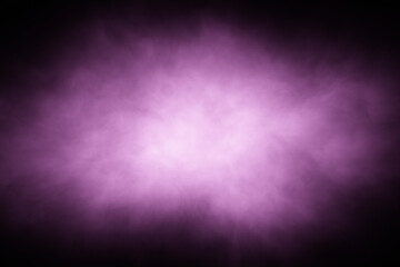 Abstract violet coloured smoke cloud copy space illustration.