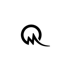 Fototapeta premium qm logo design 