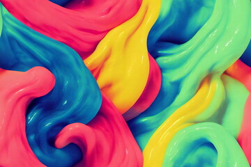 Colorful Seamless Foam Pattern Abstract - obrazy, fototapety, plakaty