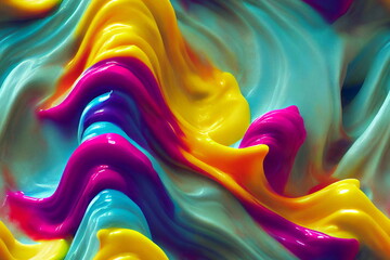 Colorful Seamless Foam Pattern Abstract - obrazy, fototapety, plakaty
