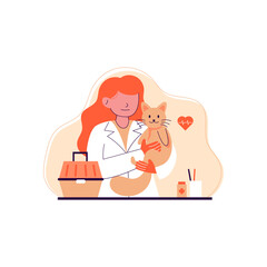 Veterinarian - Flat Design