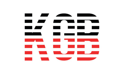 KGB three initial letter iconic line negative space minimal logo design vector template. monogram, abstract, wordmark, business, typography, minimalist, brand, company, flat, modern, unique, simple