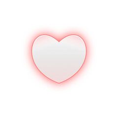 Heart icon isolated on transparent background