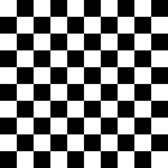 Fototapeta premium Black and white seamless checker pattern vector illustration. Chess board. Abstract checkered checkerboard for game. Grid geometric square shape. Race flag. Retro mosaic floor