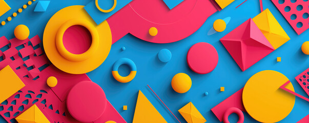 Fototapeta na wymiar Colourful background from geometric shapes