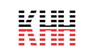 KHH three initial letter iconic line negative space minimal logo design vector template. monogram, abstract, wordmark, business, typography, minimalist, brand, company, flat, modern, unique, simple