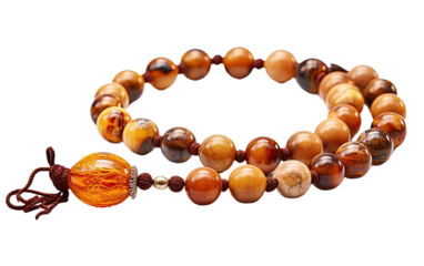 Sacred Serenity Prayer Beads on White or PNG Transparent Background.