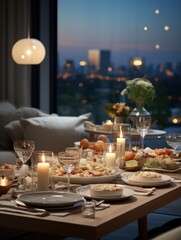 Fototapeta premium bright modern living room