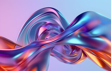 Holo abstract 3d shapes, abstract background